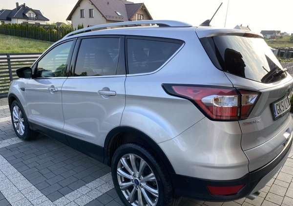 Ford Escape cena 73900 przebieg: 51000, rok produkcji 2018 z Kościerzyna małe 191